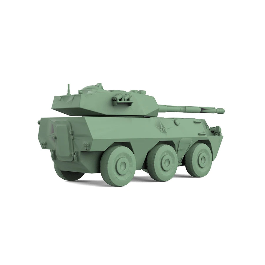 1/220 1/160 1/87 MRY-SFW SS971 Railway Military Model Kit China PTL-02 Wheeled Assault Gun