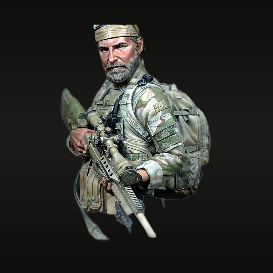 Modern US Special Forces Operator with M4 Carbine 1/10 Resin Figure Kit - unpainted resin model kit