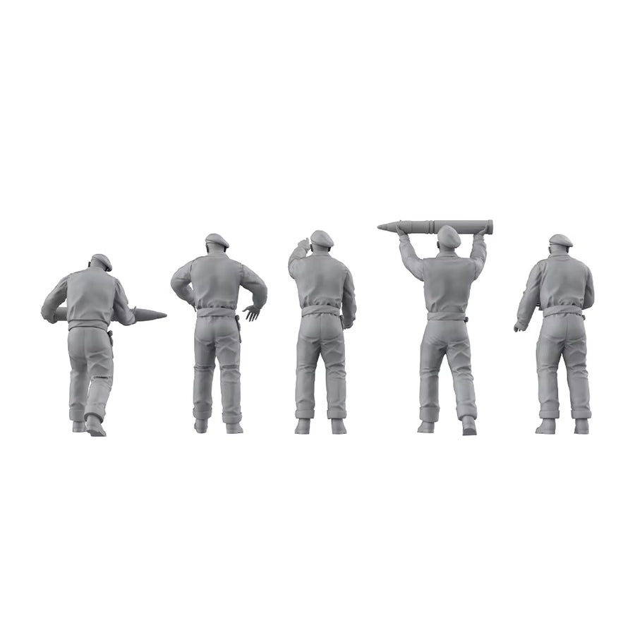 WWII British RAF or Army Bomb Loaders Set 1/144 Resin Figure Kit - resin model view 3