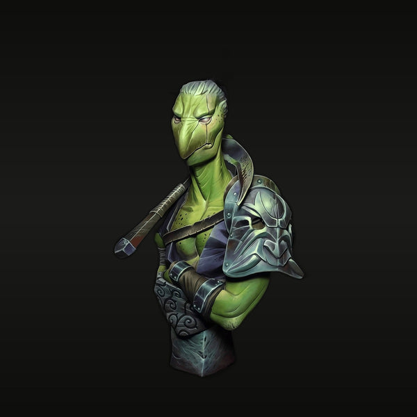 Fantasy Orc Warrior Bust with War Axe 1/35 Resin Kit