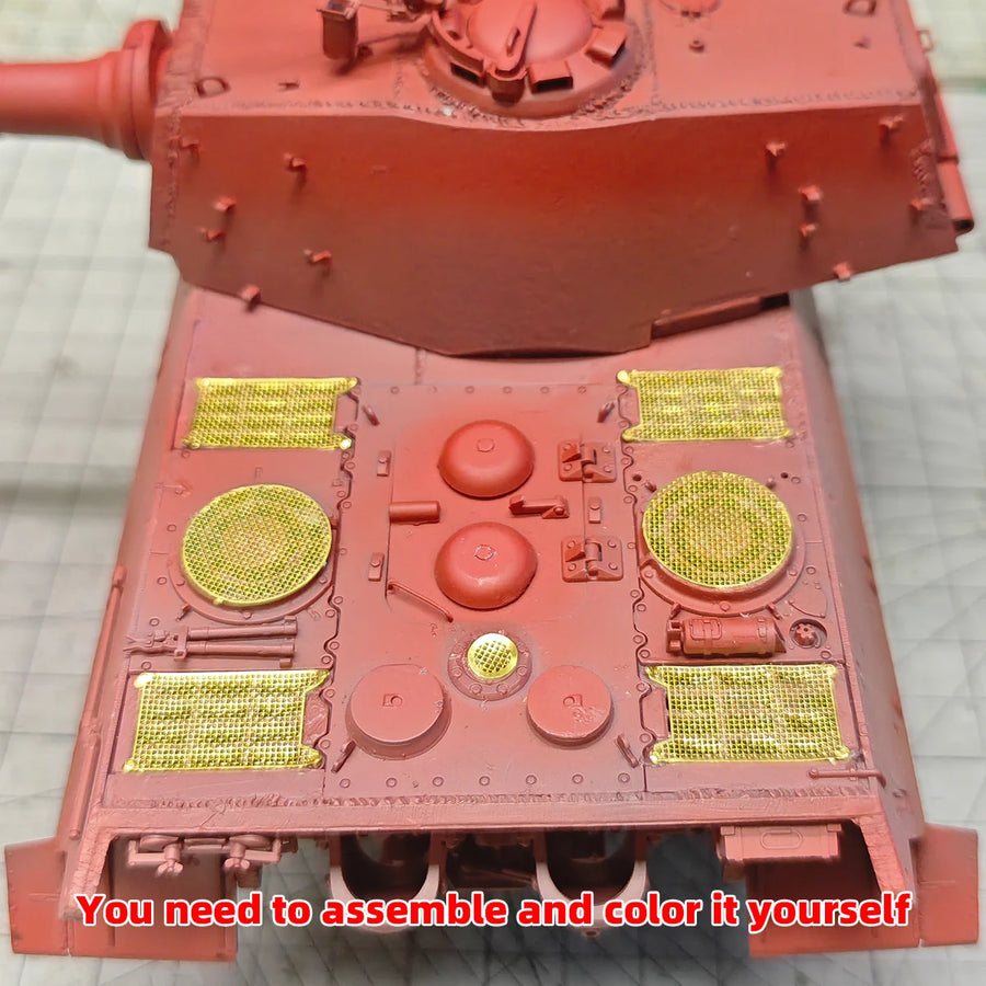 1/35 PE Scale Model Kit King Tiger II Heavy Tank Engine Air Intake Grille Intake Hood Grid Modified Parts Accessory