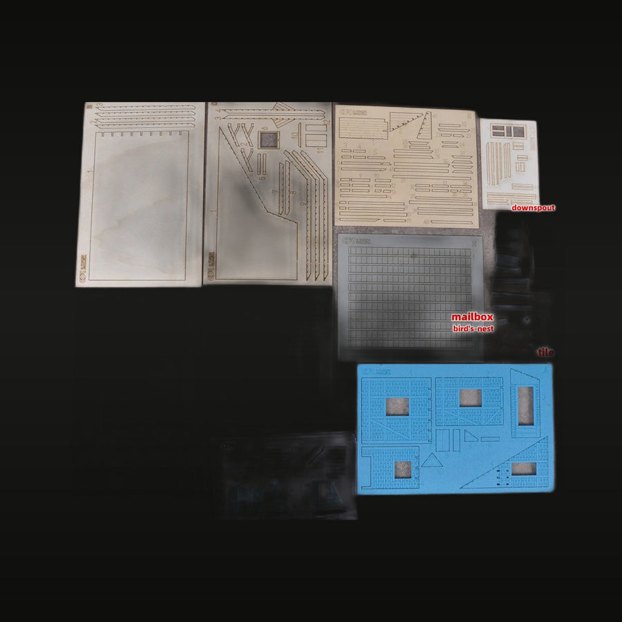 European Cottage Diorama Building 1/35 Resin Model Kit - unpainted resin model kit