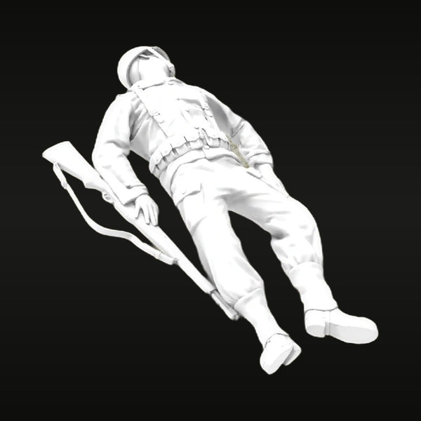WWII US Soldier Prone with M1 Garand 1/35 Resin Figure Kit