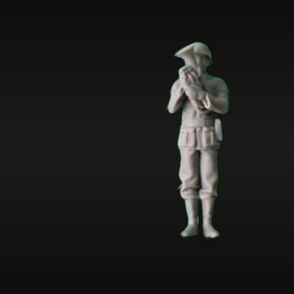 WWII German Military Band Baritone Player 1/35 Resin Figure Kit