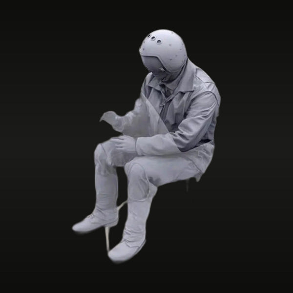 Modern Fighter Pilot in Cockpit Seated Position 1/48 Resin Figure Kit