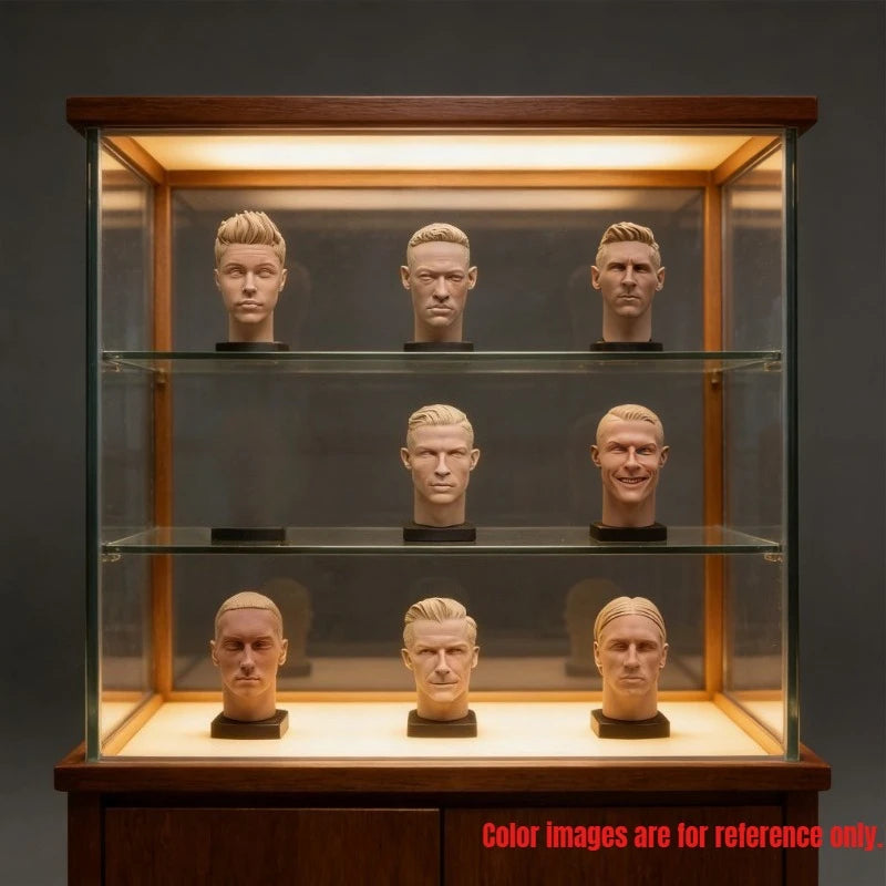1/6 Scale Resin Head Bust Sculpture - Male Figure with Headband