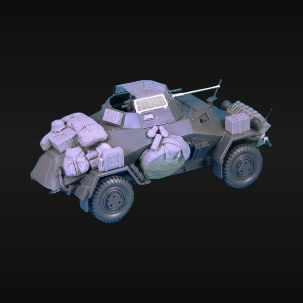 WWII German SdKfz.222 Armored Car Stowage Accessories 1/35 Resin Kit