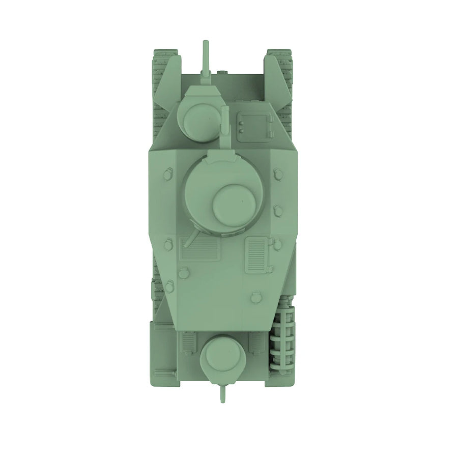 WWII Soviet T-28 Medium Tank 1/87 Resin Vehicle Kit - resin model view 5