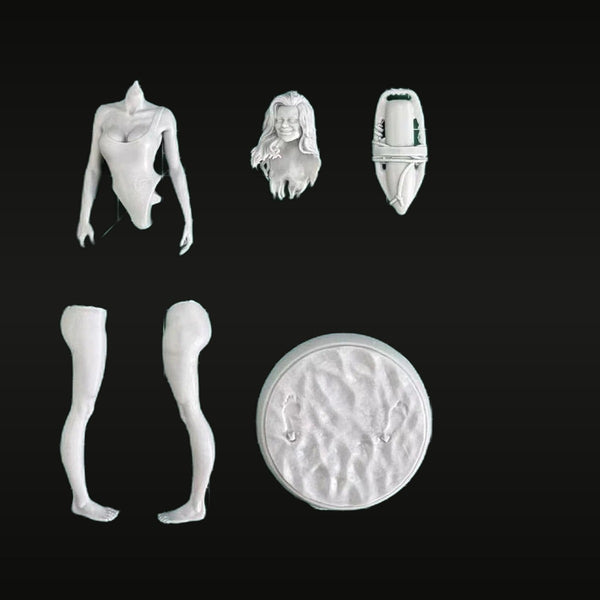 Modern Female Swimwear Pinup Figure 1/24 Resin Full Figure Kit