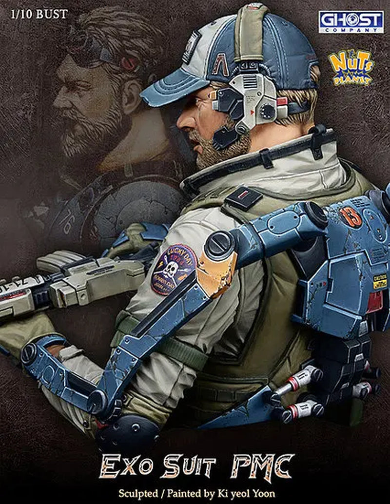 1/10 Exo Suit PMC Resin Figure Bust GK Modern Mechanical Series Movie Games Uncoated No Colour