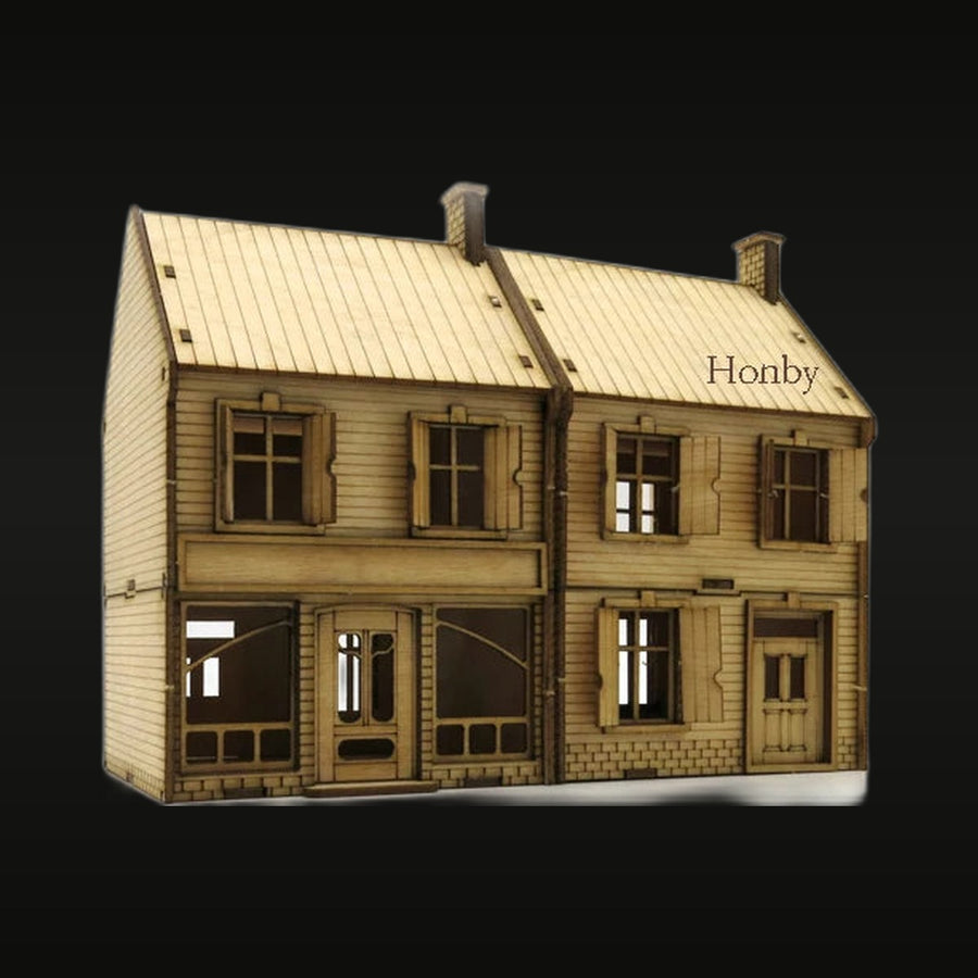 1/72 Scale European Rural Farmhouse Wooden Assembly Model Kit - unpainted resin model kit