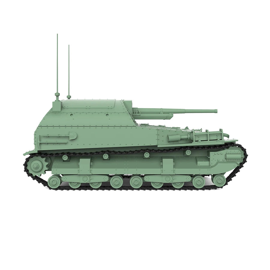 WWII British Churchill Infantry Tank 1/35 Resin Vehicle Kit - resin model view 4