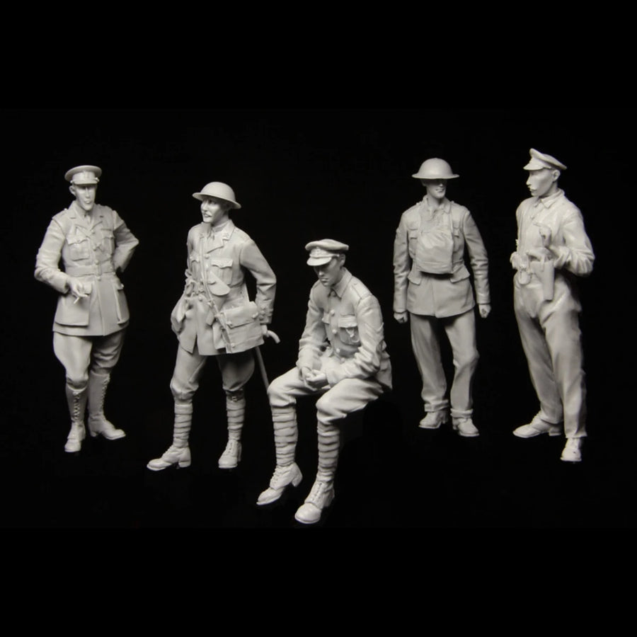 WWI British Tank Crew Hyacinth Mark IV 1/35 Diorama Set - resin model view 3
