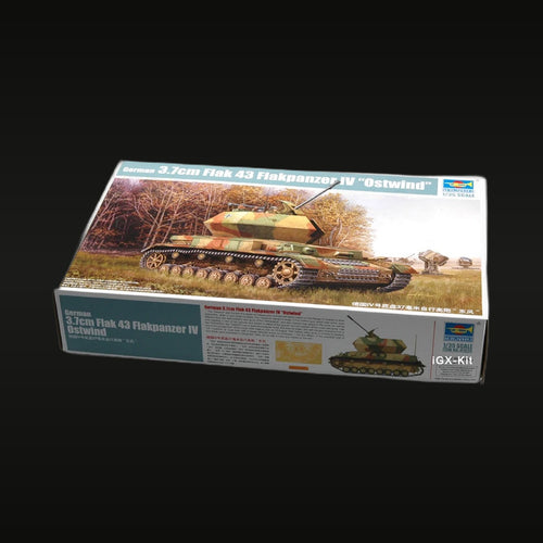 German 3.7cm Flak 43 Ostwind Tank 1/35 Resin Model Kit