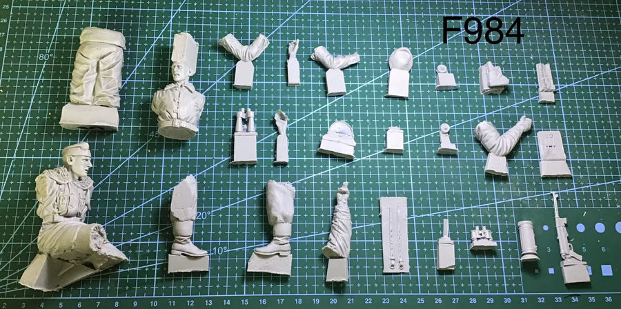 1/16 Resin Model Figure Gk，German Soldier , Unassembled and Unpainted Kit