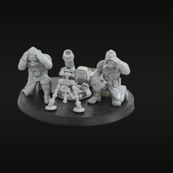 WWII US Mortar Crew Team 1/35 Scale Resin Diorama Set
