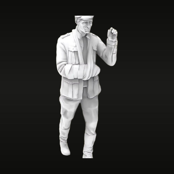 WWII British Wounded Soldier with Bandages 1/35 Resin Figure Kit