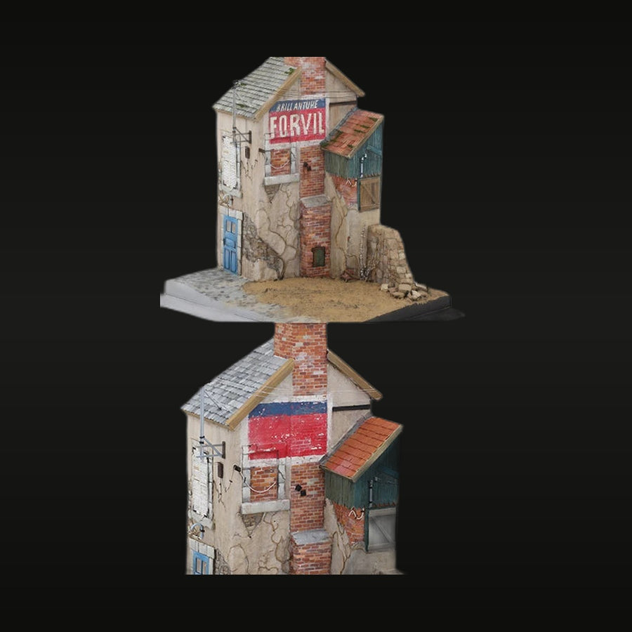 Brillantine Forvil French Town Building 1/35 Resin Diorama Kit - unpainted resin model kit