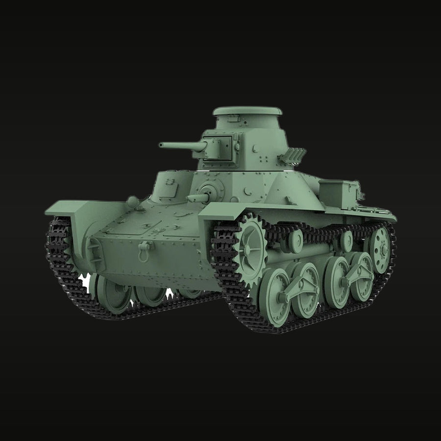 WWII Japanese Type 95 Ha-Go Light Tank 1/56 Resin Vehicle Kit - unpainted resin model kit