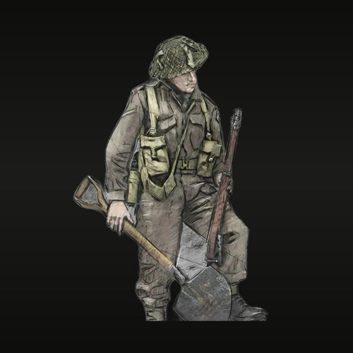 British Normandy Infantryman 1944 1/35 Resin Figure Kit