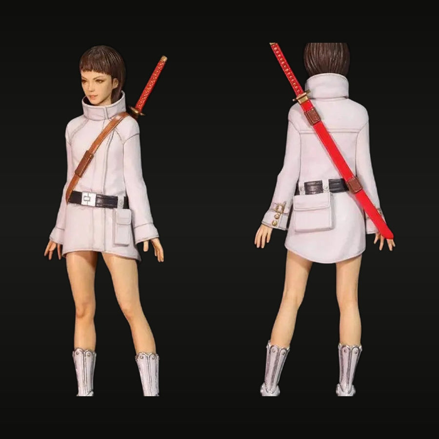 Sci-Fi Female Warrior with Katana Resin Figure Kit - unpainted resin model kit