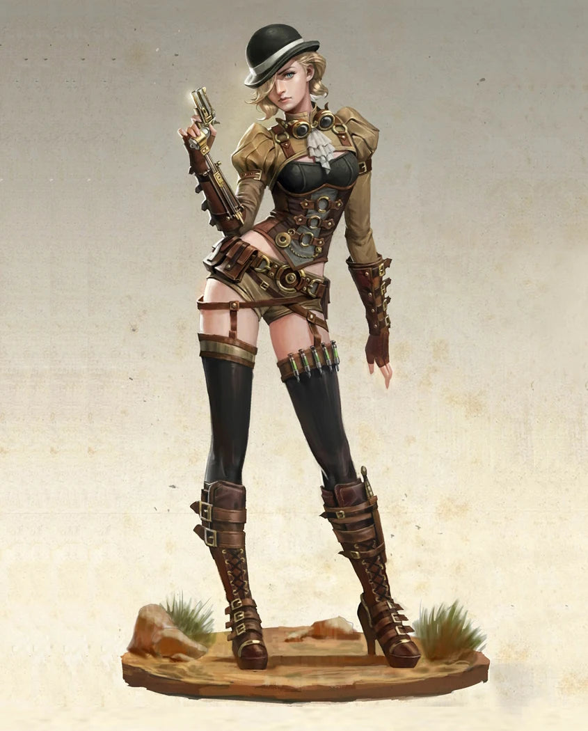 1/24 Casting Resin Model Kit, GK， Beautiful Girl, Unpainted Toy Model