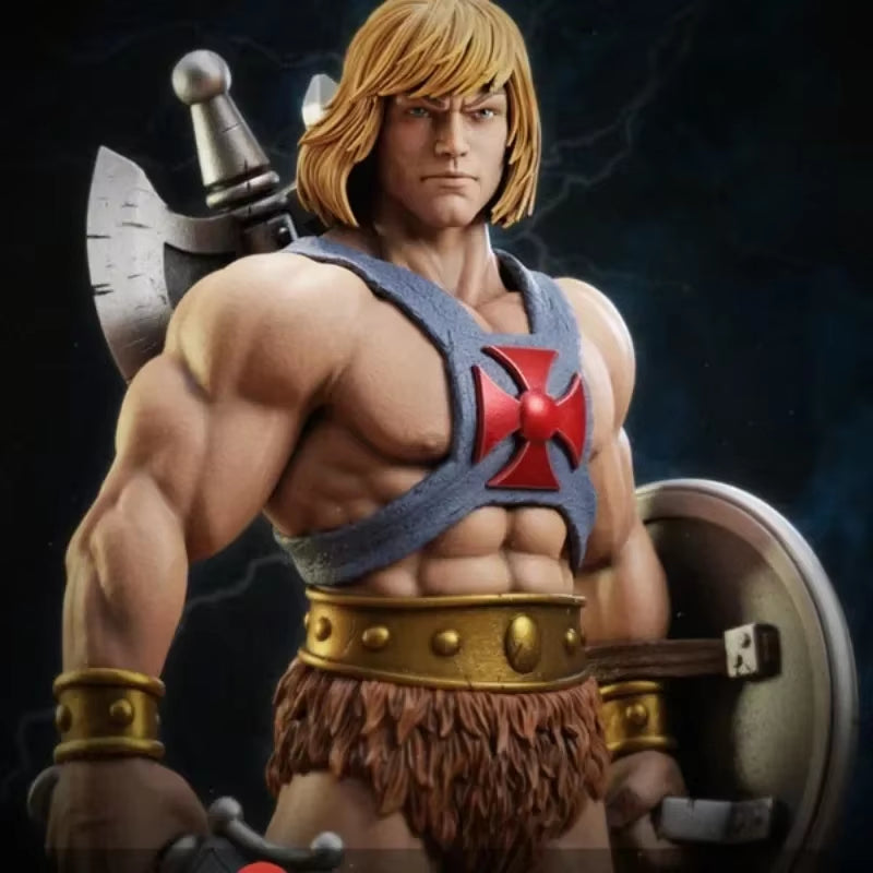 Barbarian Warrior with Axe & Shield 1/24 Resin Figure Kit - resin model view 2