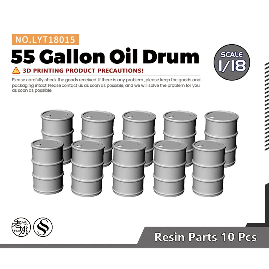 1/18 Wooden Barrel (Resin Terrain) - resin model view 2