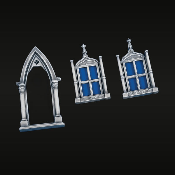 Gothic Church Doorway & Window Set Resin Terrain Kit