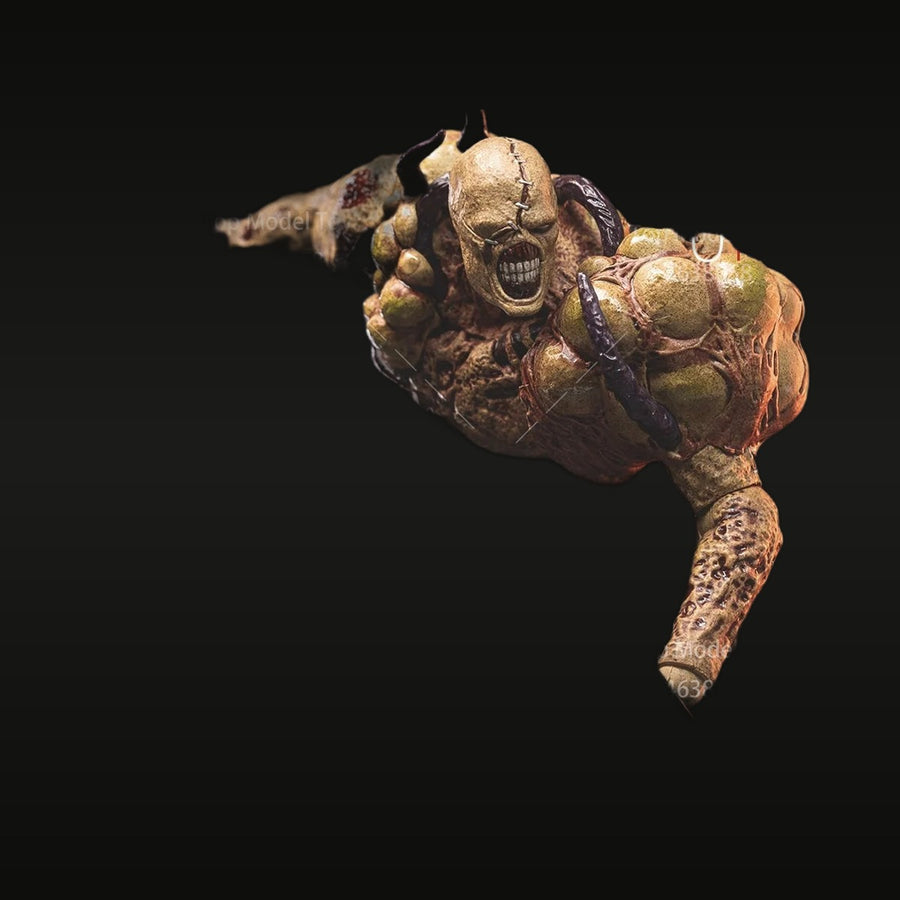 Fantasy Demon Orc Skull Warrior Bust with Horns 1/12 Resin Kit - unpainted resin model kit