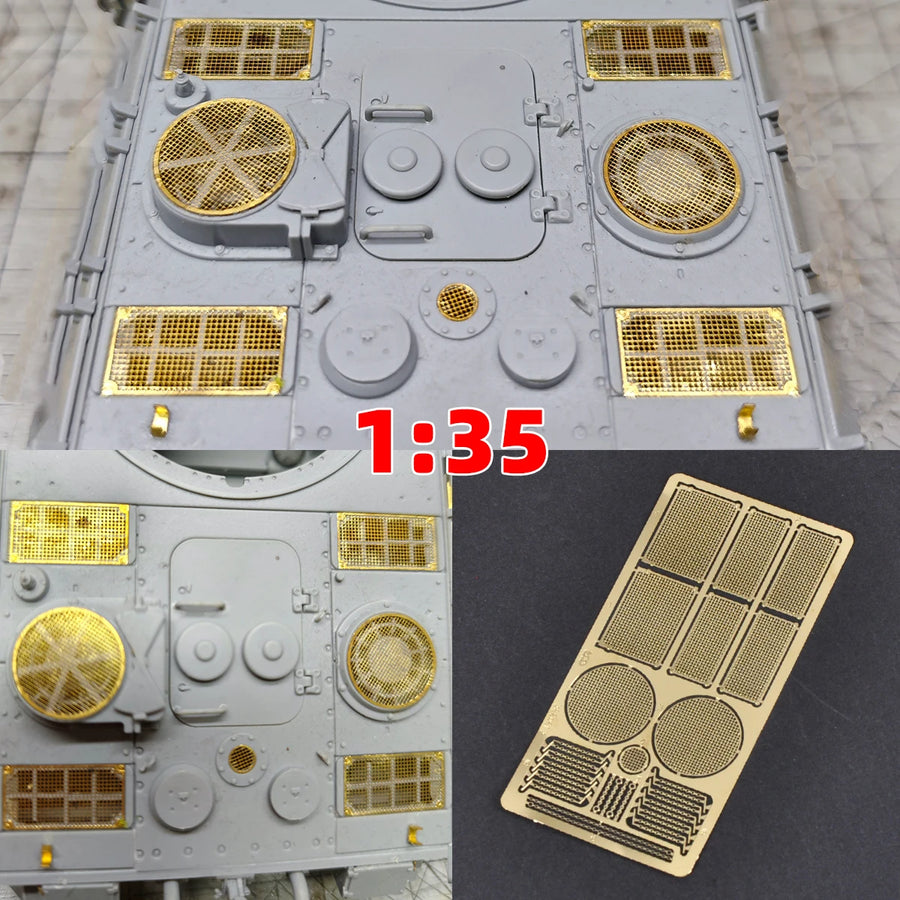 1/35 Photo Eatch Scale Model Kit Panther Tank G/F/II/2 Engine Air Intake Grille Intake Hood Grid Modified Parts Part Accessory