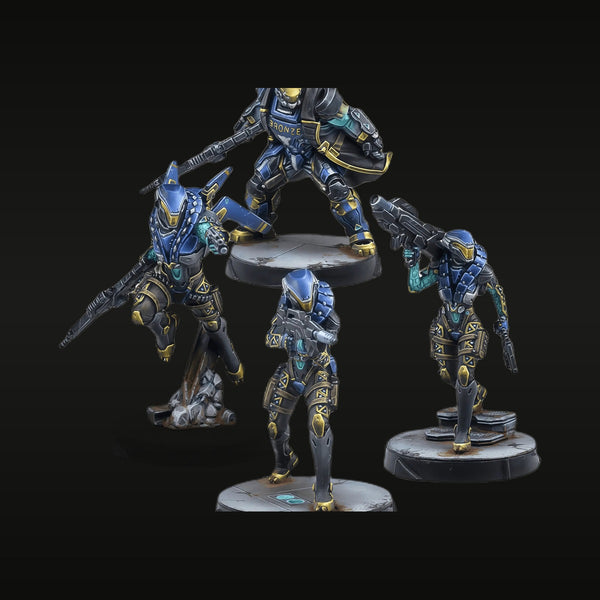 Cyberpunk Elite Squad 40mm Resin Figure Kit - 5 Piece Set