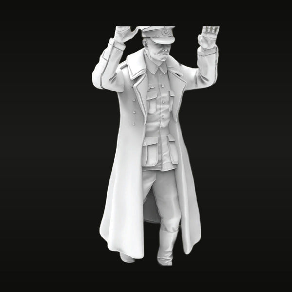 WWII German Wehrmacht Officer Hands Raised 1/35 Resin Figure Kit