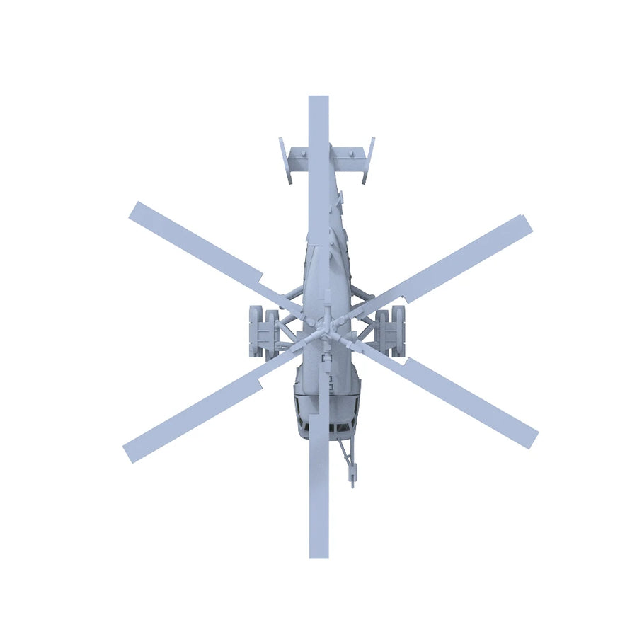 Soviet Ka-29 Naval Assault Helicopter 1/700 Resin Aircraft Kit - resin model view 4