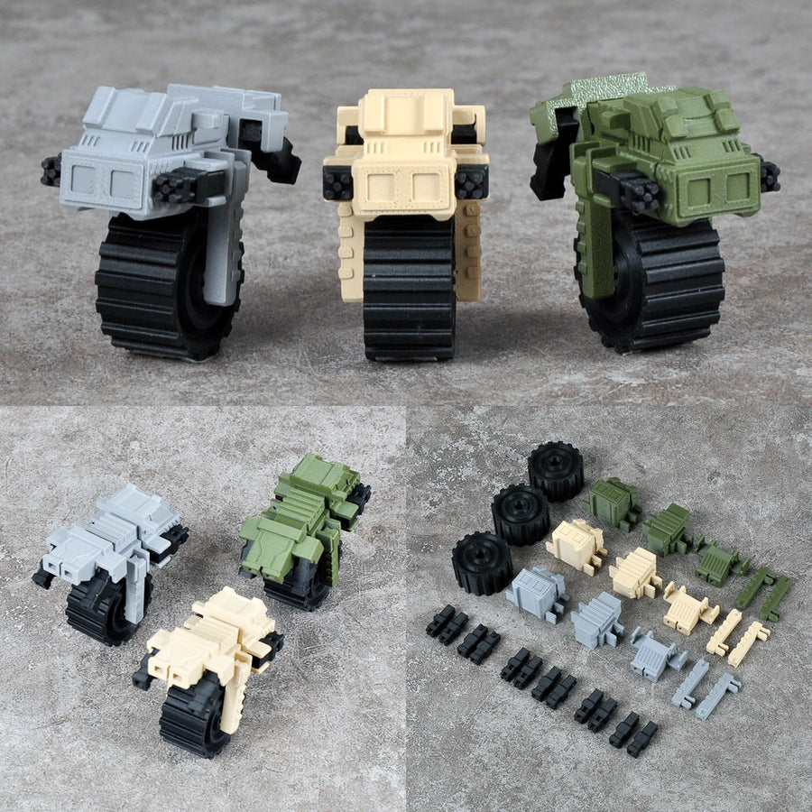 WWII Modular Military Truck Set with Cargo Beds 1/35 Resin Kit - resin model view 2