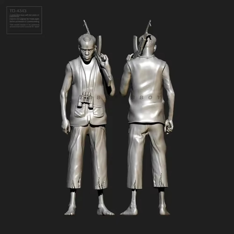 1/35 50Mm Resin Soldier Model Kits Figure Colorless and Self-Assembled TD-4343