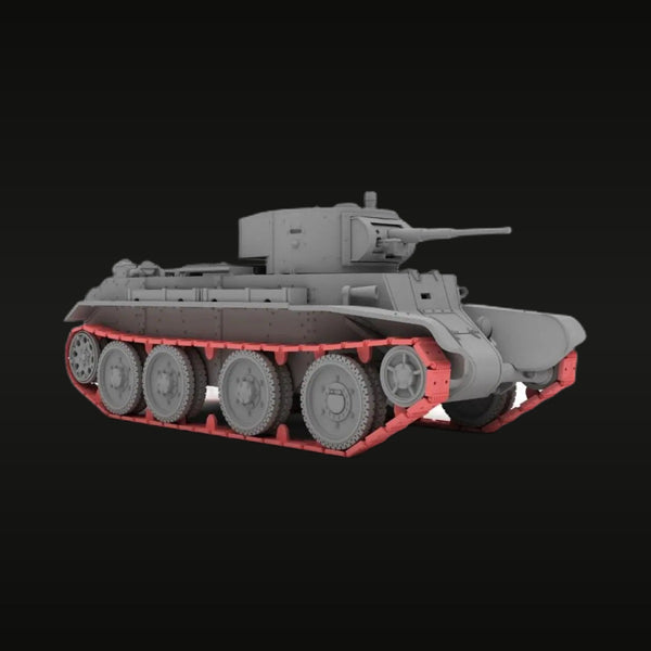 WWII Soviet BT-7 Fast Tank 1/72 Resin Vehicle Kit
