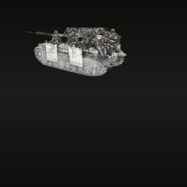 WWII German StuG III/IV with Panzergrenadiers 1/35 Diorama Kit