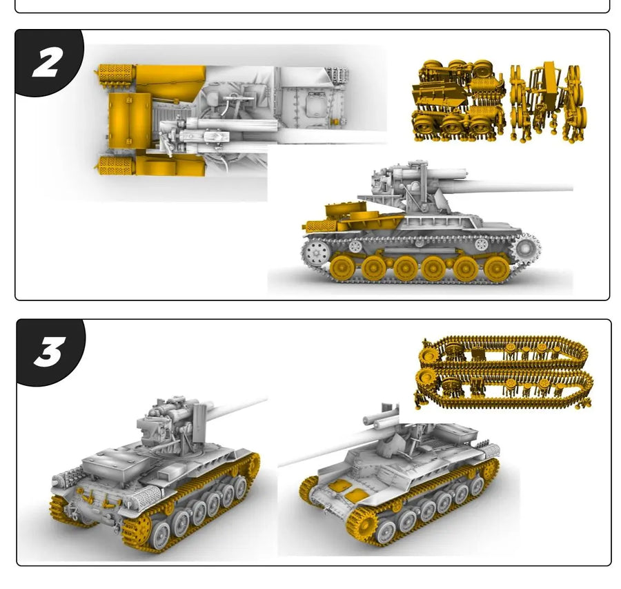 Japan Type 97 Chi-Ha Long 12Cm Gun Tank MRY-SFW SS822 1/56 1/72 1/100 15Mm Wargaming 28Mm Military Model Kit