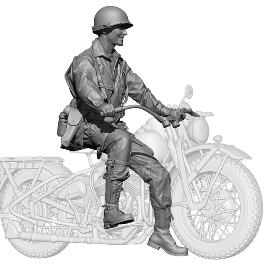 1/35 WW2 US Soldiers, Resin Model Figure Soldier, WWII Military Themes, Unassembled and Unpainted Kit