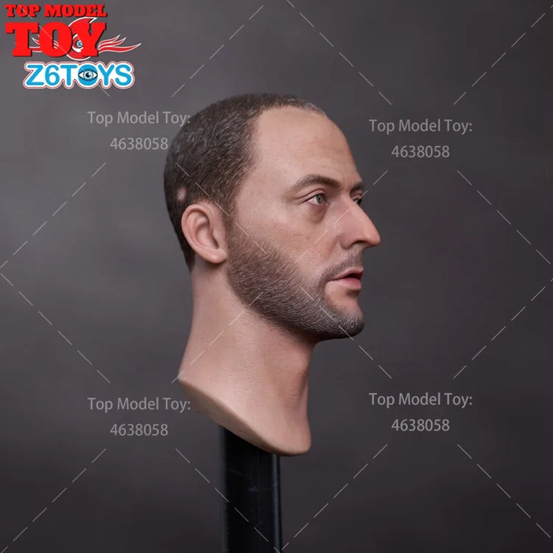 Z6TOYS Z003 1/6 Scale Jean Reno Head Sculpt PVC Head Carving Model for 12'' WORLDBOX Male Soldier Action Figure Body Dolls