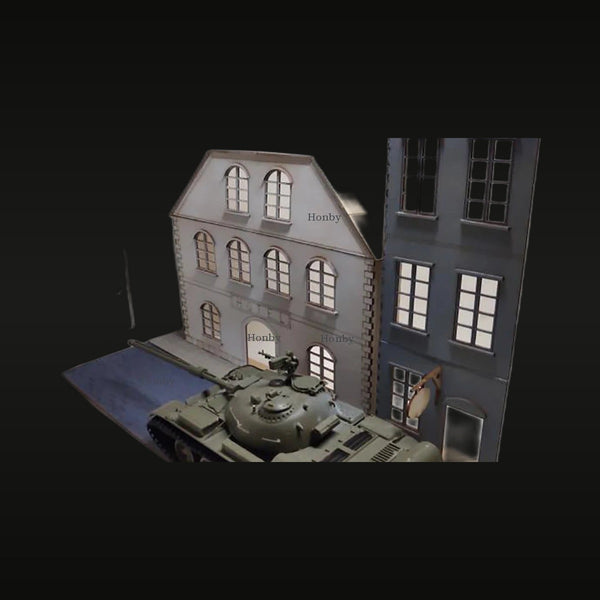 WWII European Townhouse Diorama Building Set 1/35 Resin Model Kit