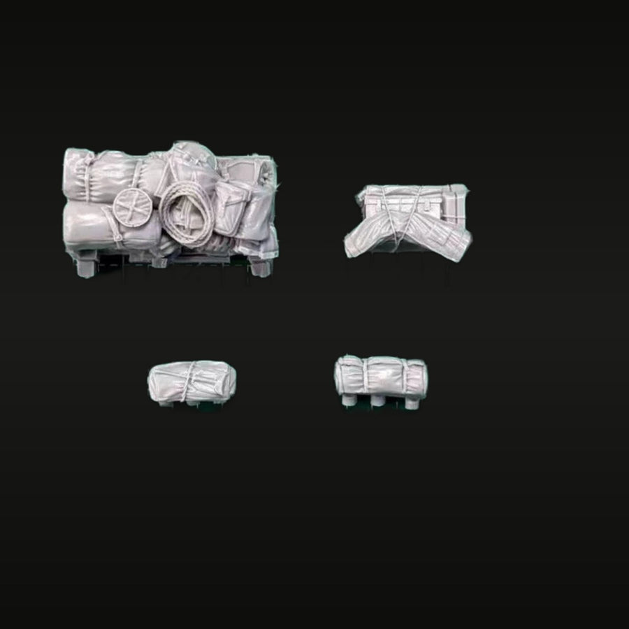 WWII Military Stowage & Field Gear Set 1/35 Resin Accessory Kit - unpainted resin model kit