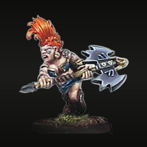 Punk Vengeance Seeker with Double Axe Resin Figure