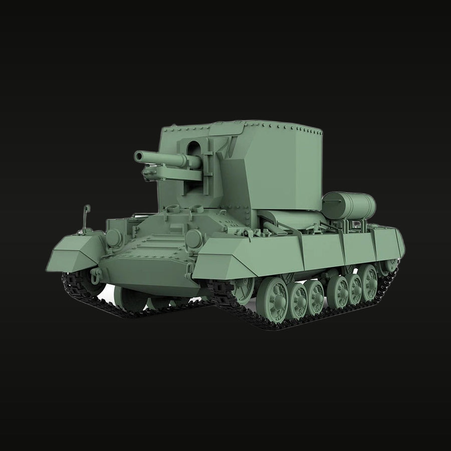 WWII British Bishop 25-Pounder SPG 1/56 Resin Vehicle Kit - unpainted resin model kit