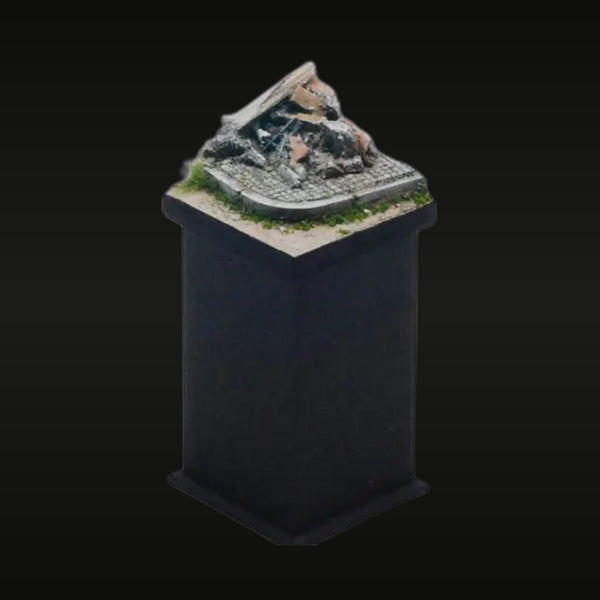 1/35 Destroyed Corner Building Section (Resin Terrain)