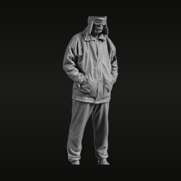 Civilian Pilot Driver with Jacket 1/32 Resin Figure Kit