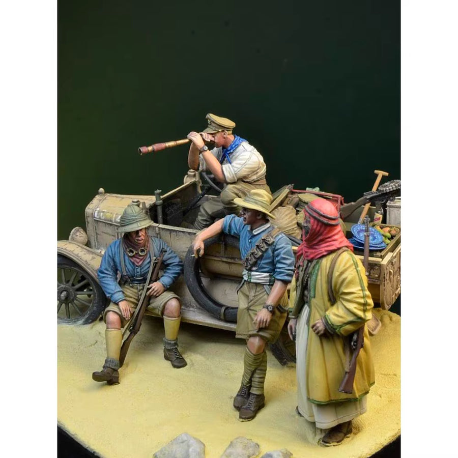 WWI British Crossley Tender Patrol Middle East Pre-Painted 1/35 Diorama Kit - resin model view 3