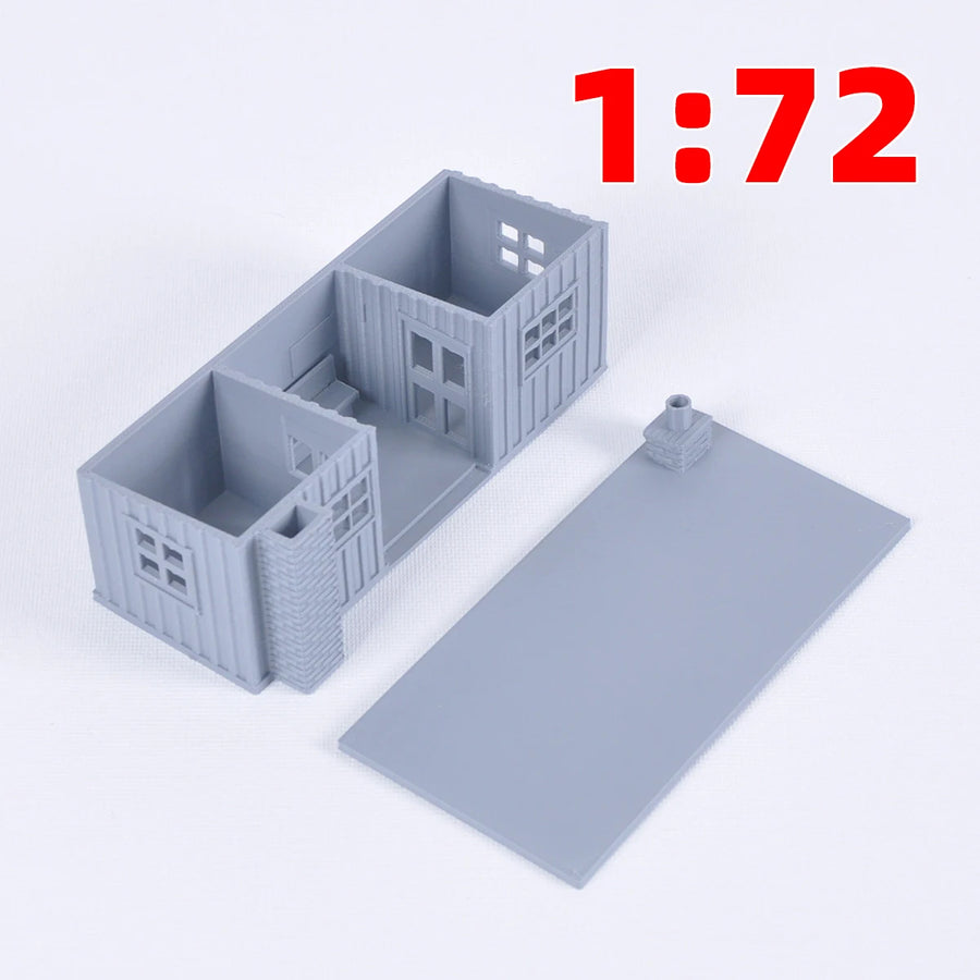 Assembly Architectural Sand Table Waiting Room Ticket Office Building Railway Railroad Diorama Scale Model Kit 1/64/72/87/150