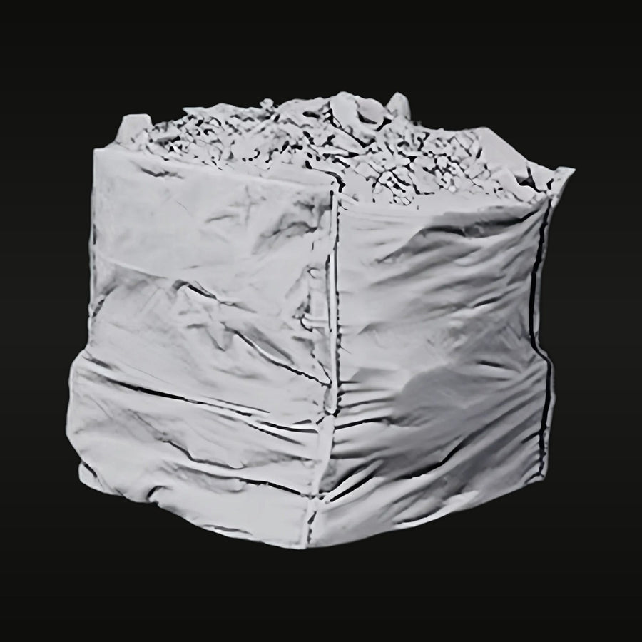 Construction Site Gravel Waste Bag Diorama Accessory 1/35 Resin Kit - unpainted resin model kit